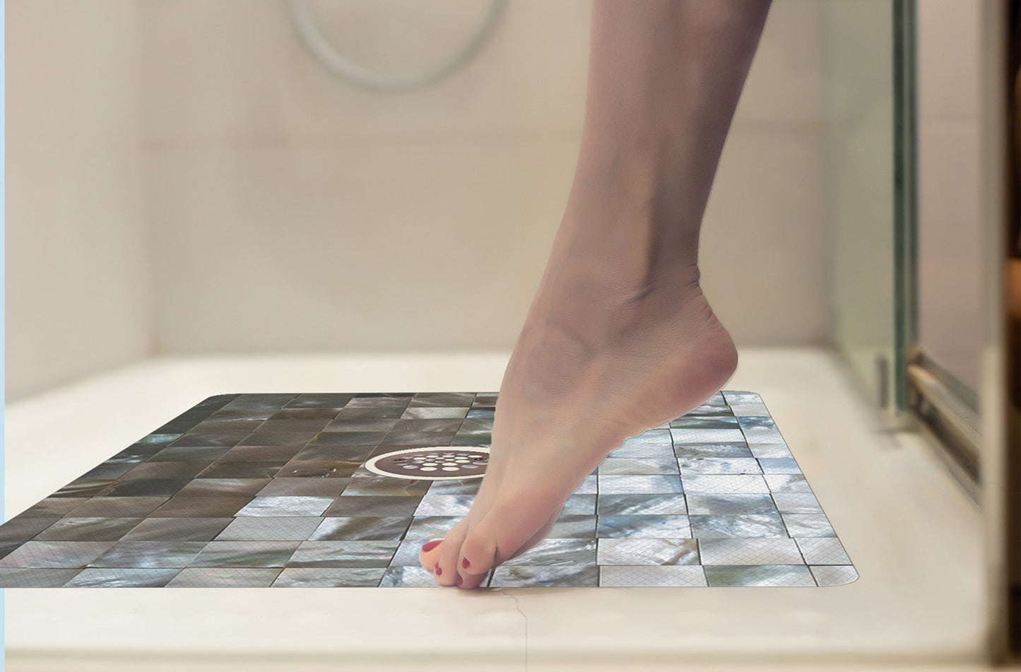 Shower Mat (w/ Drain Hole)
