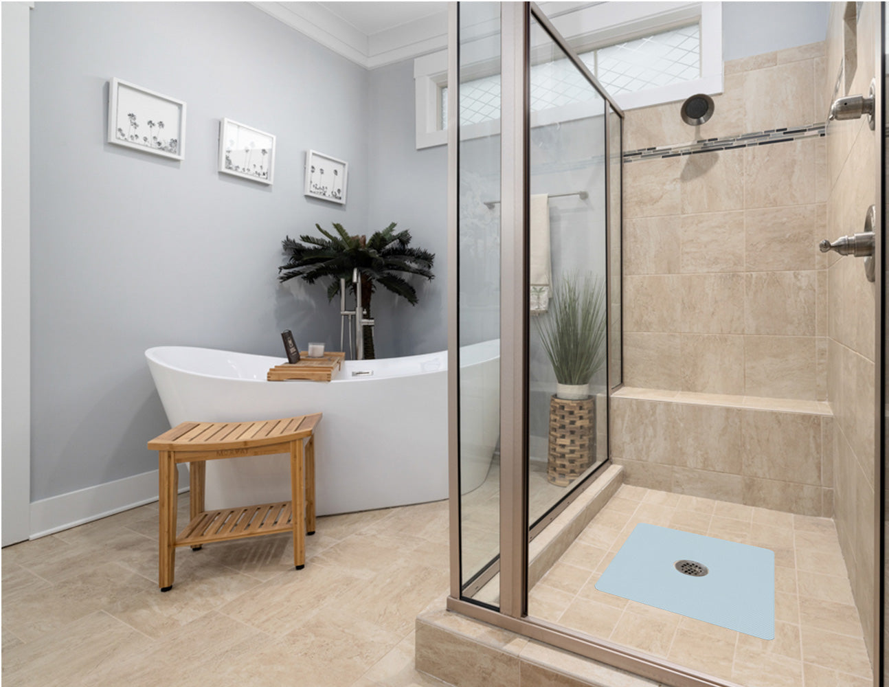 Shower Mat (w/ Drain Hole)