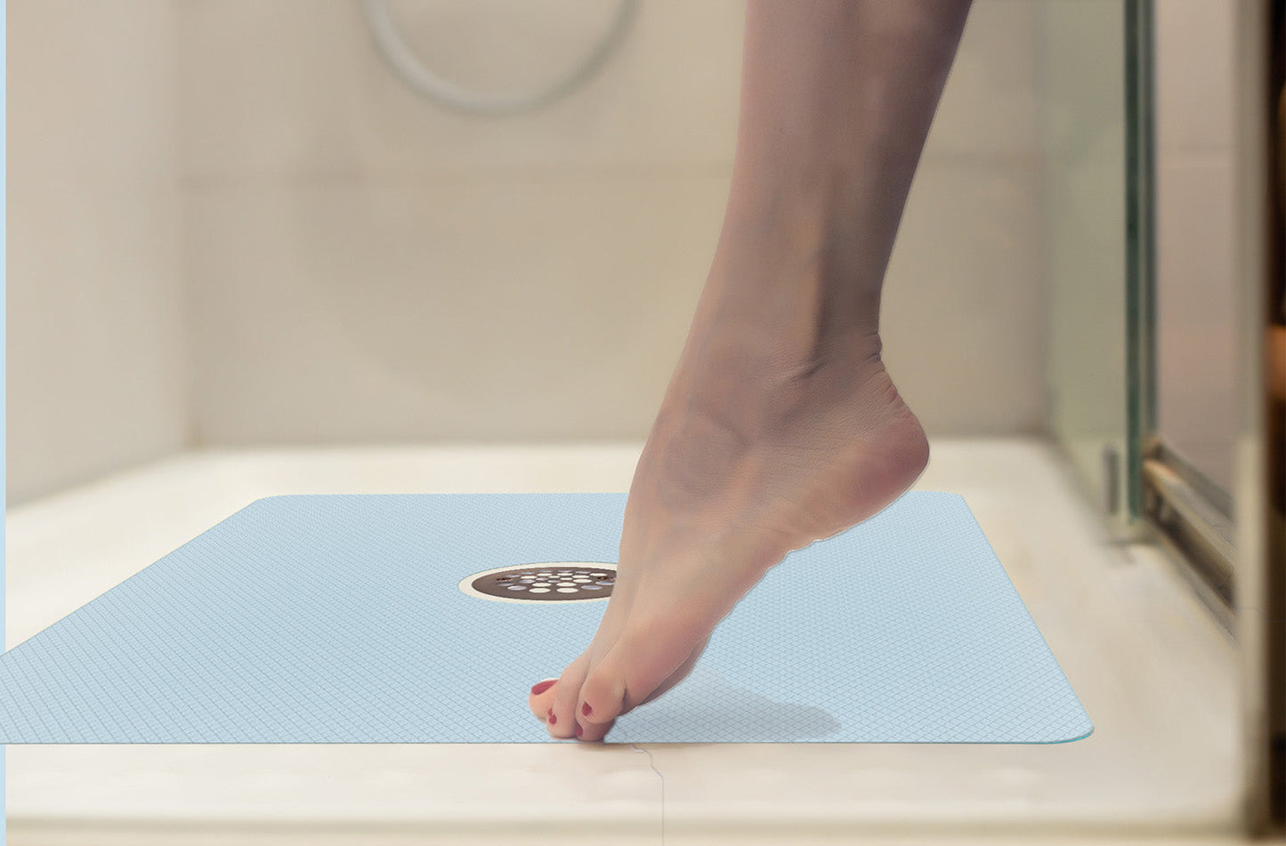Shower Mat (w/ Drain Hole)