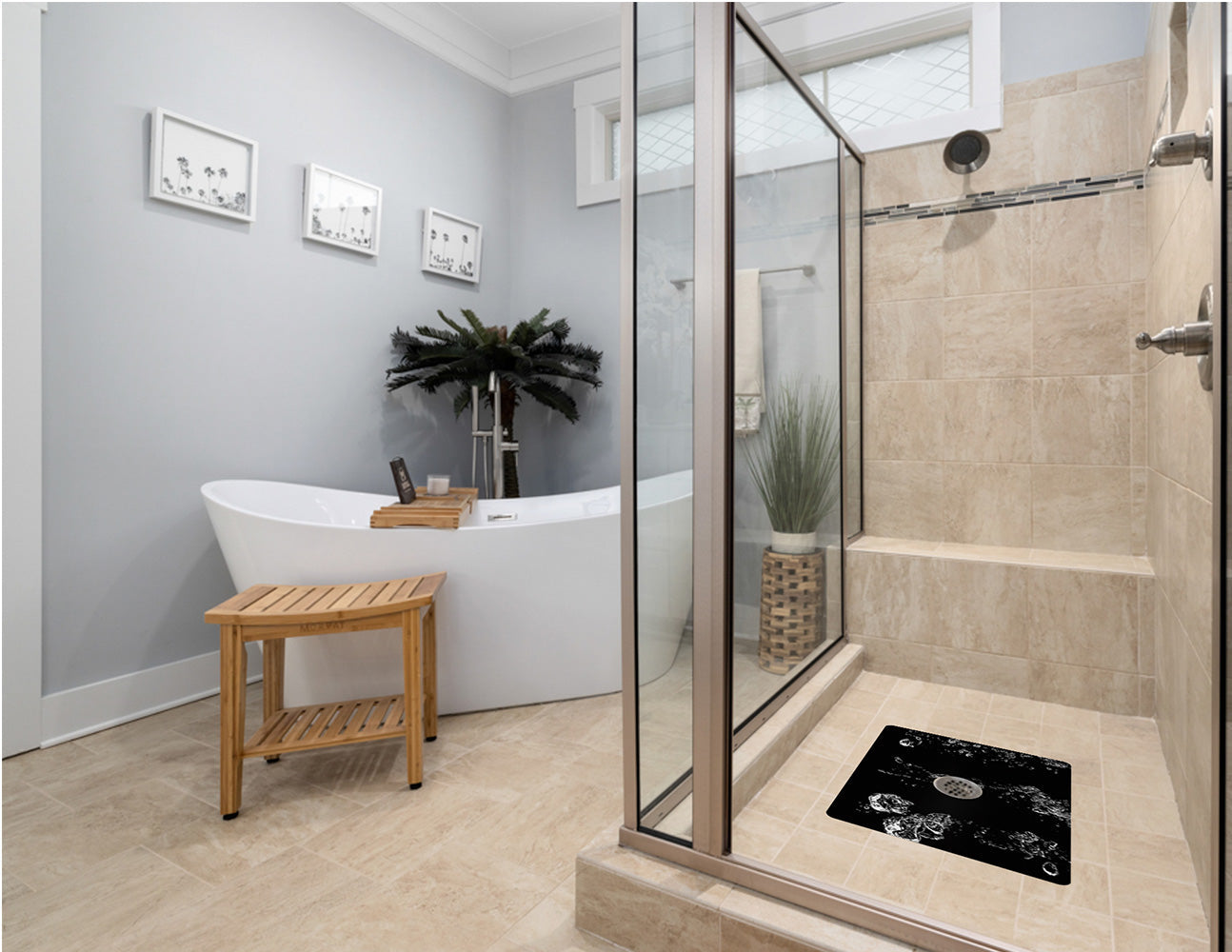 Shower Mat (w/ Drain Hole)