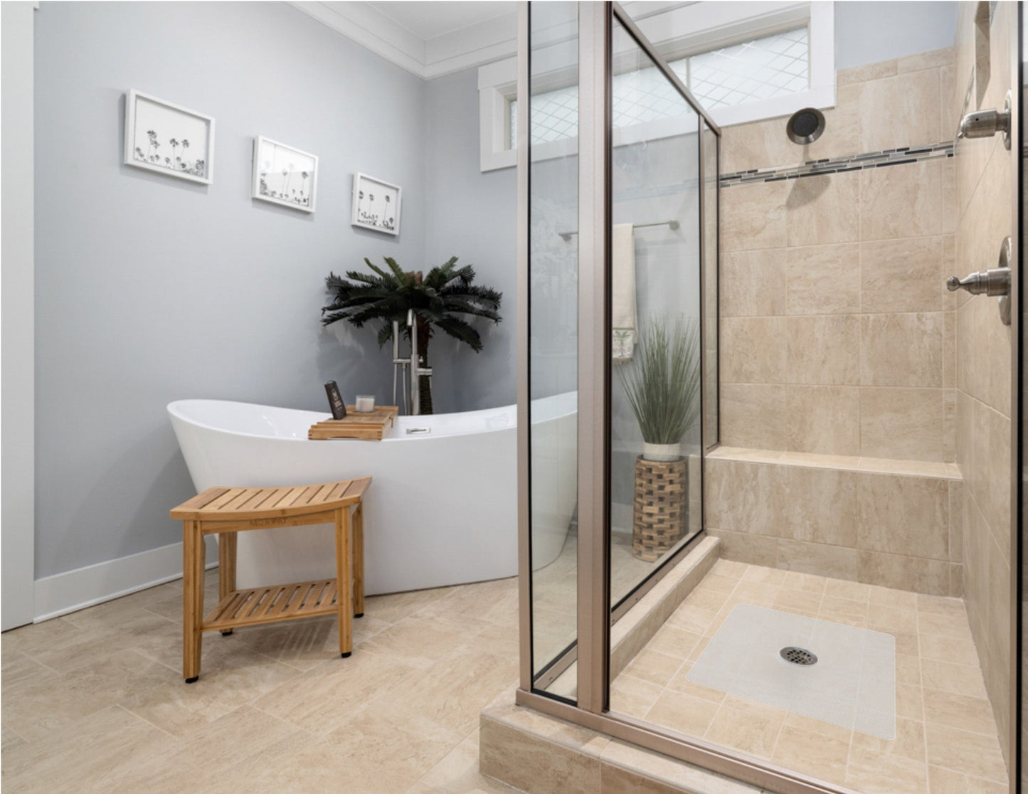 Shower Mat (w/ Drain Hole)