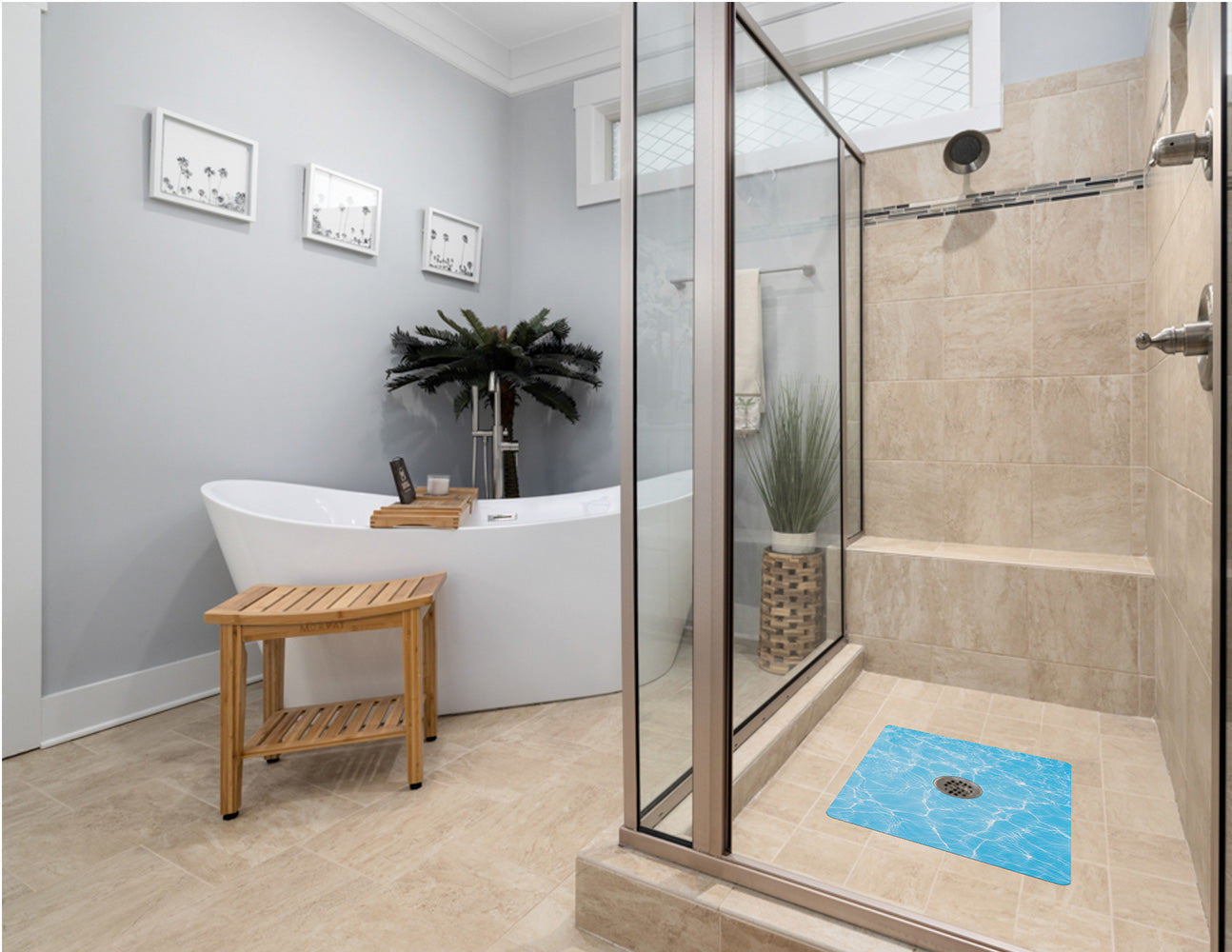 Shower Mat (w/ Drain Hole)