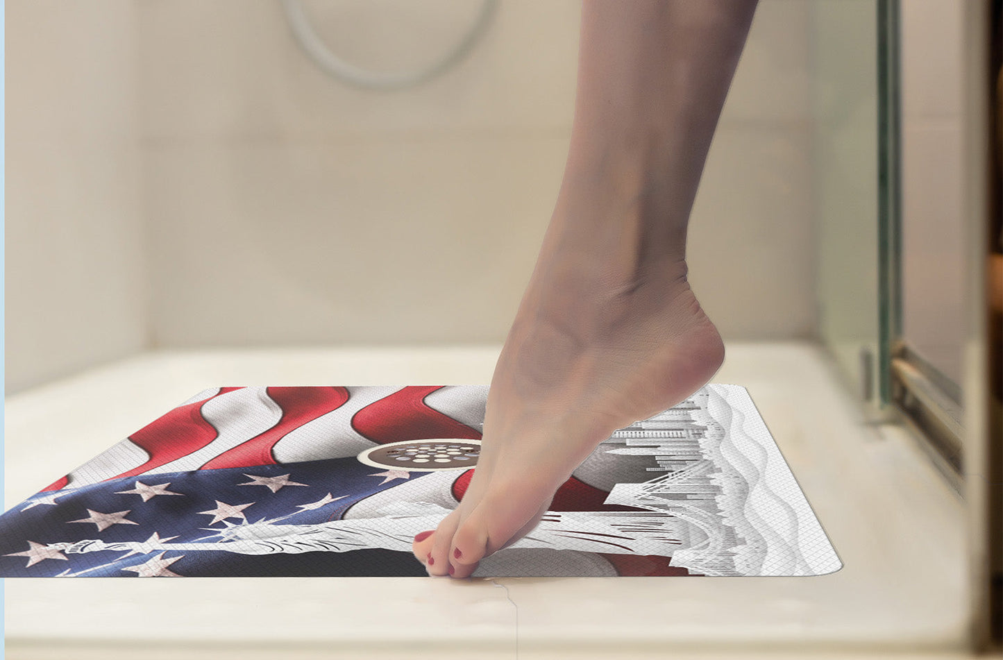 Shower Mat (w/ Drain Hole)