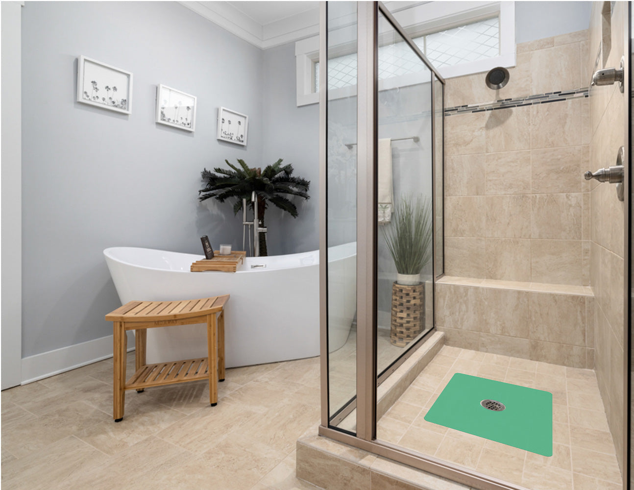 Shower Mat (w/ Drain Hole)