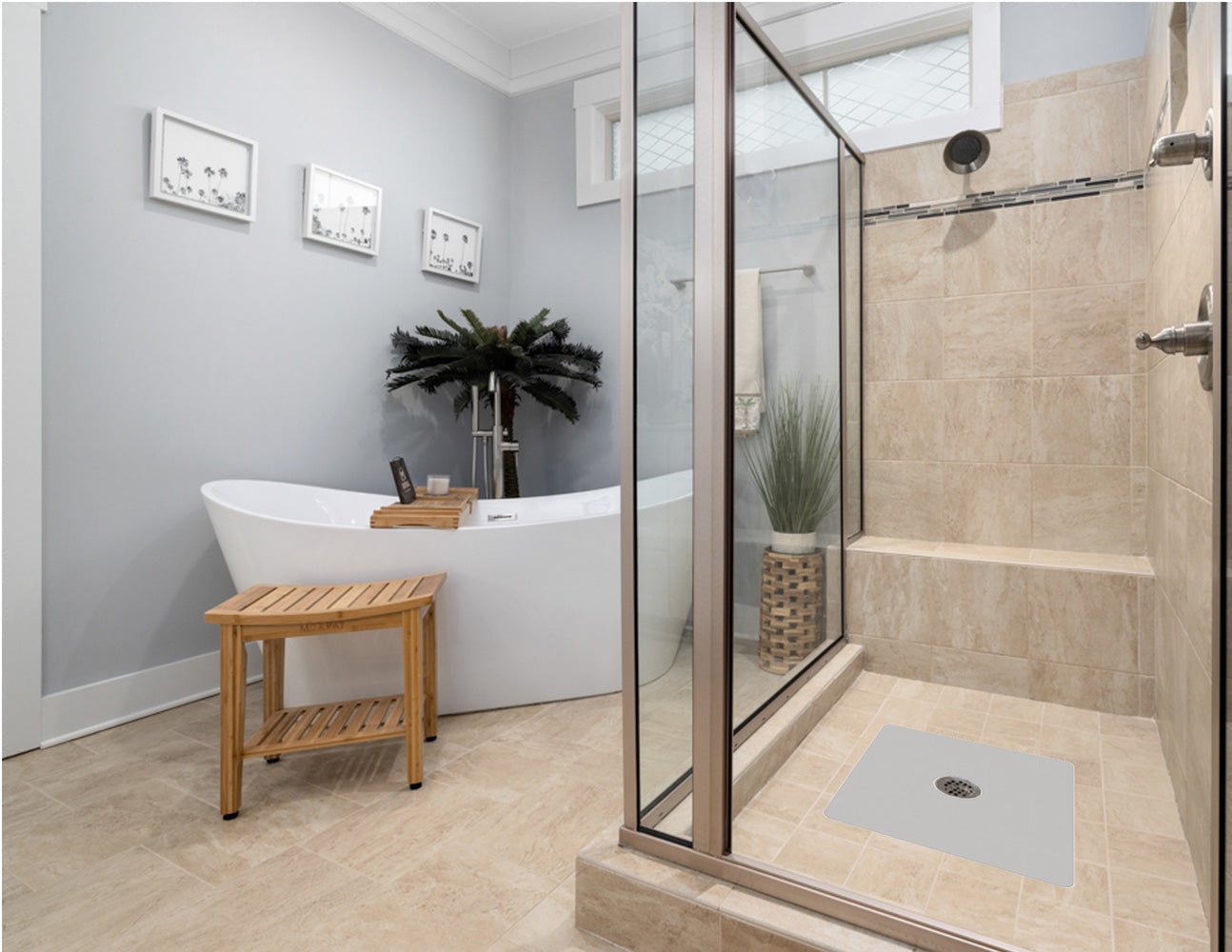 Shower Mat (w/ Drain Hole)