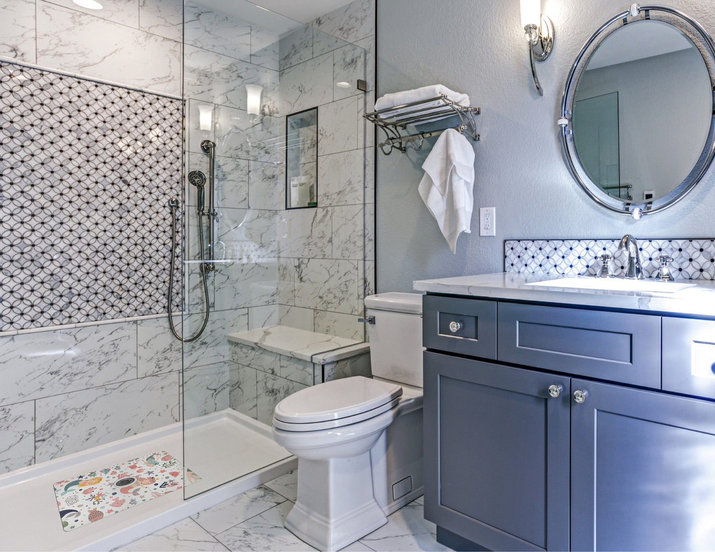 Shower Mat (w/ Drain Hole)