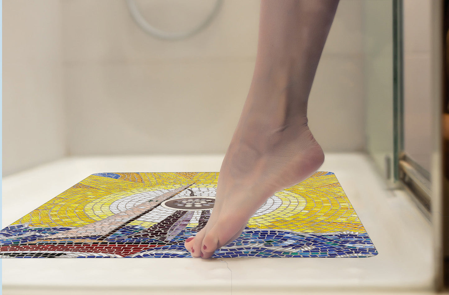 Shower Mat (w/ Drain Hole)