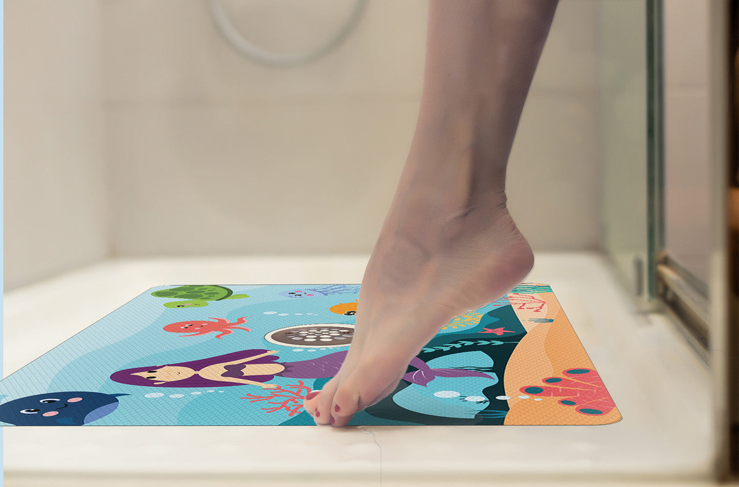 Shower Mat (w/ Drain Hole)