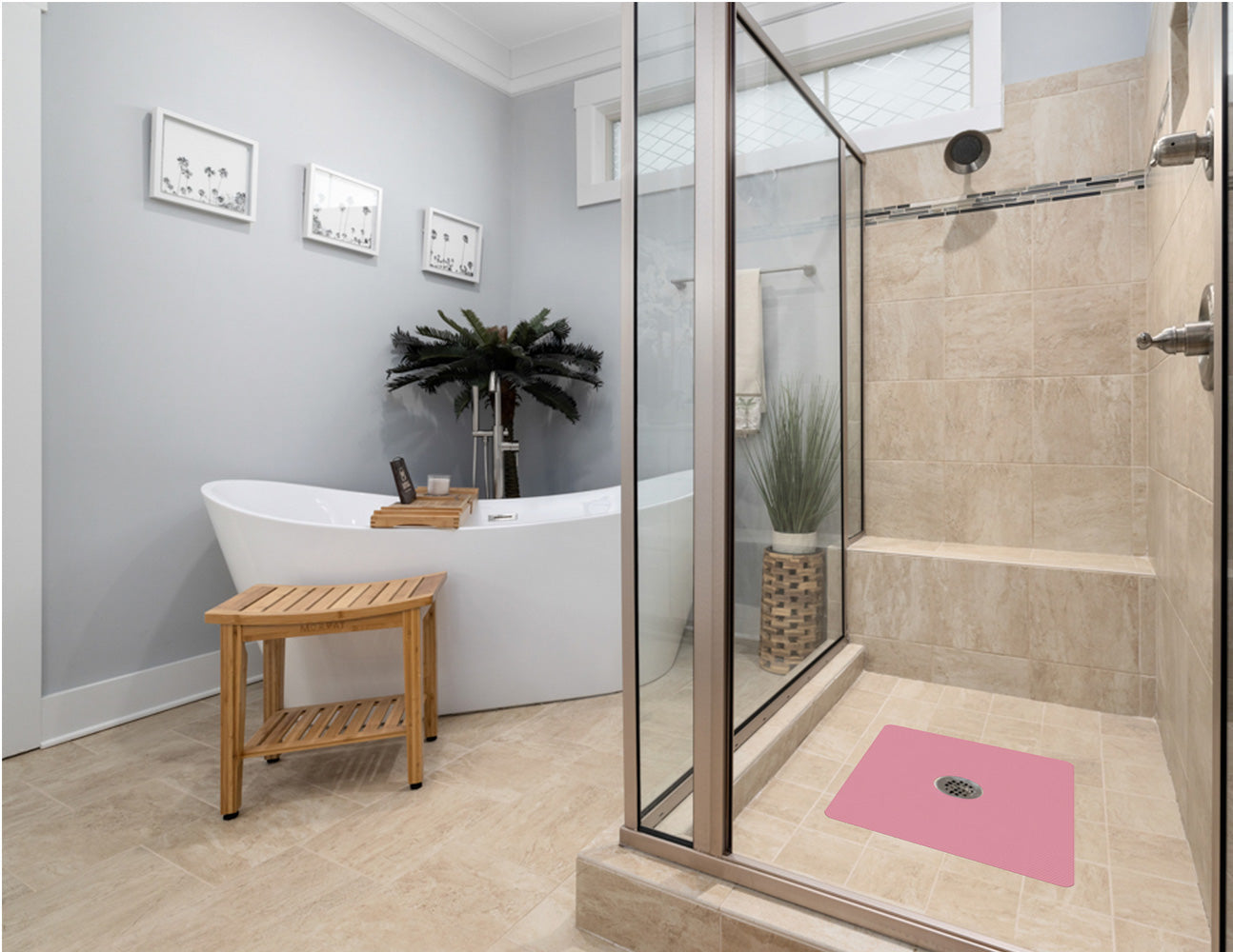 Shower Mat (w/ Drain Hole)