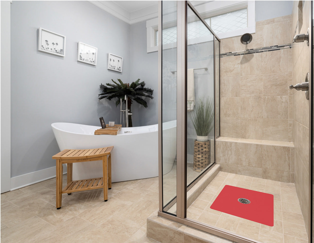 Shower Mat (w/ Drain Hole)