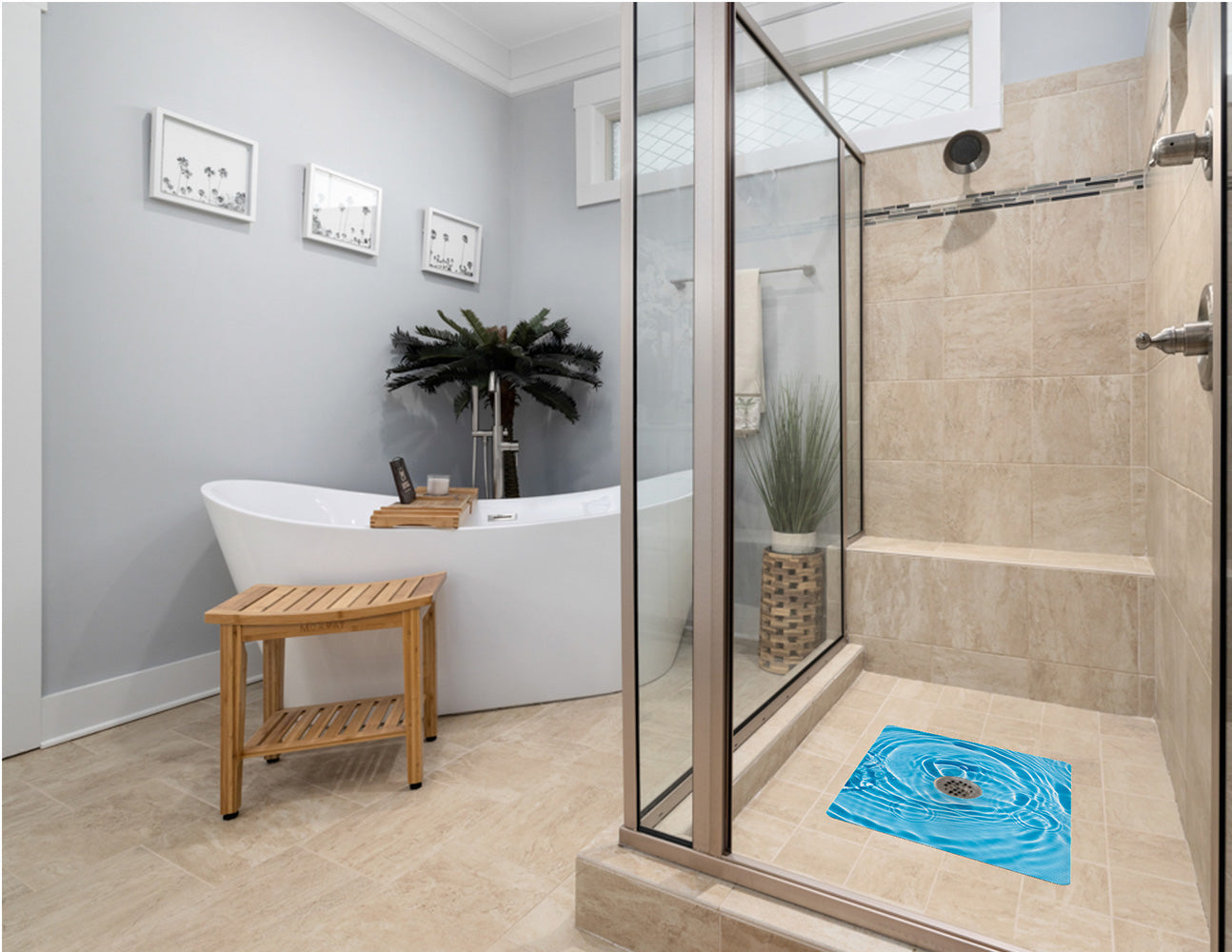 Shower Mat (w/ Drain Hole)