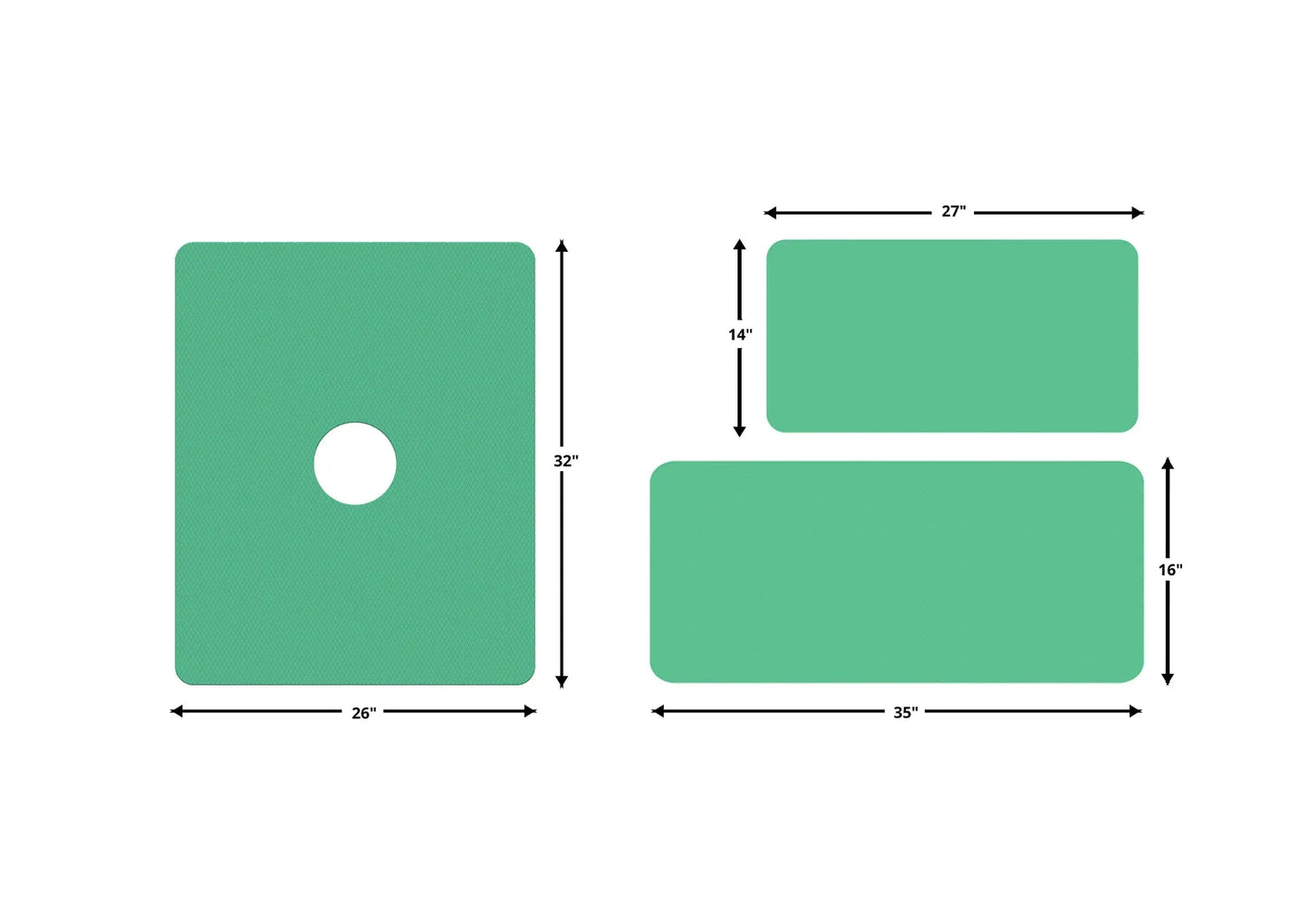 Anti-Slip Traction Mat for Bathtub and Shower Floors
