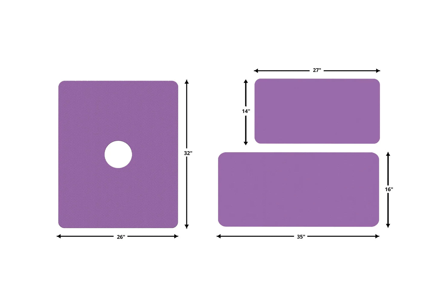 Anti-Slip Traction Mat for Bathtub and Shower Floors